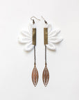 Pendulum Double Outline Earrings